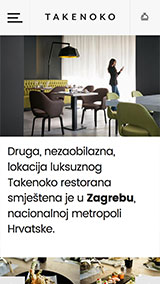 Takenoko Zagreb Japanese restaurant - web development - Social Wizard Digital Agency